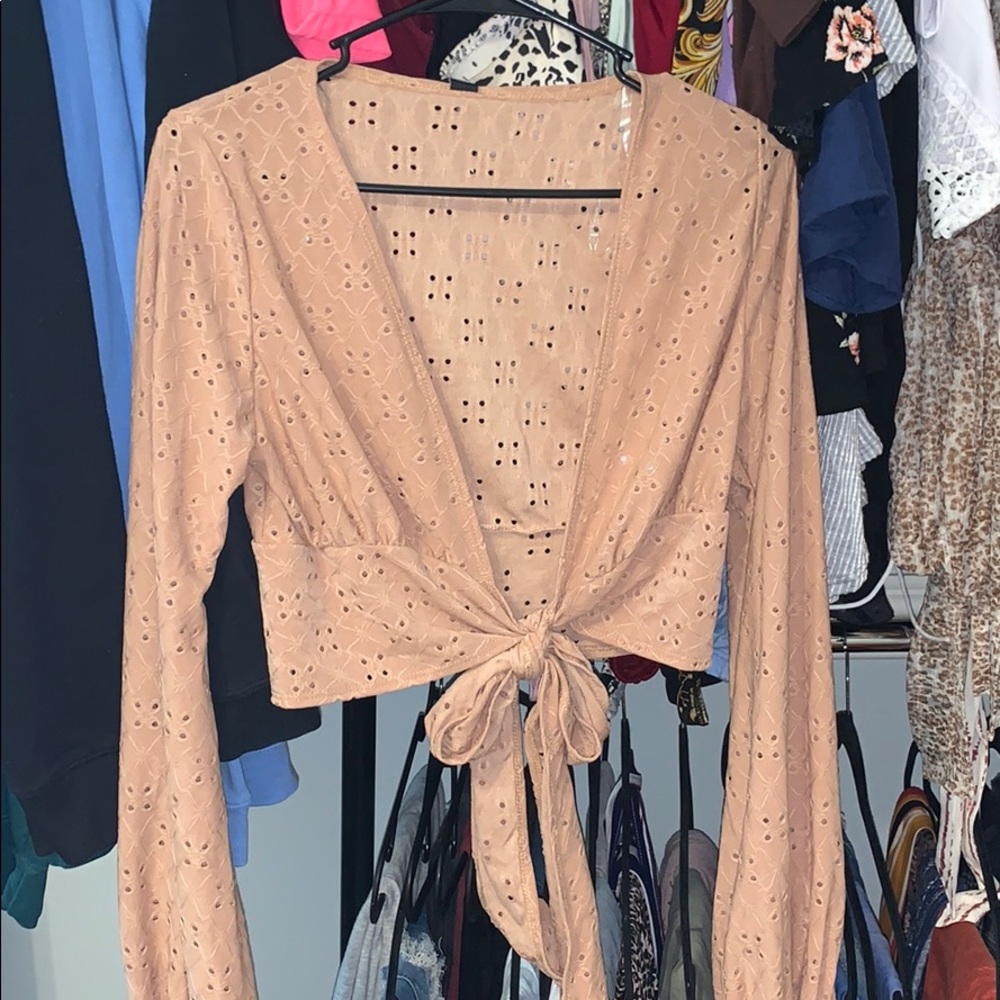 Tie crop top brand new